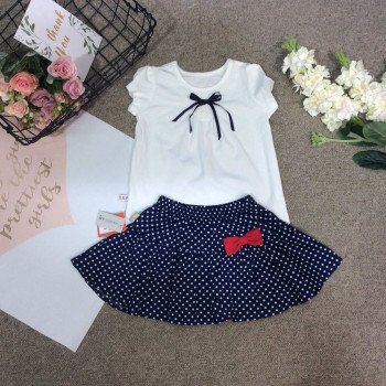 Chân váy hoa thô kèm quần