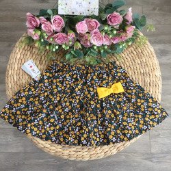Chân váy hoa thô xuân hè bé gái size 3- 10