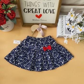 Chân váy hoa có quần cotton bên trong cho bé size 3 -10