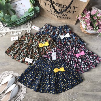 Chân váy hoa kèm quần cotton cho bé size từ 3-10