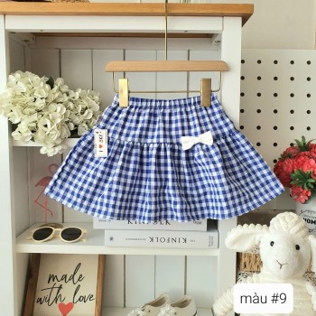 Chân váy kẻ caro bé gái size 3-10