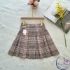 Chân váy kẻ xếp ly kèm quần cotton cho học sinh size 7-15-CHÂN VÁY HỌC SINH