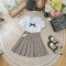 chân váy kẻ xếp ly kèm quần bên trong cho bé gái size 7 -15