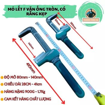 Cho thuê mỏ lết răng chữ F độ mở lên đến 140mm