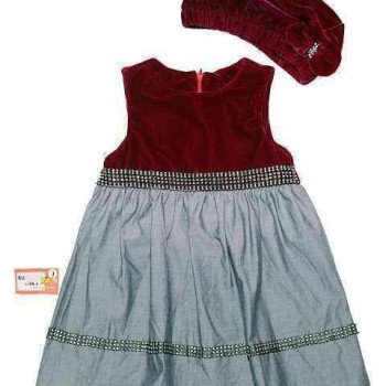 Váy nhung mũ-V29115