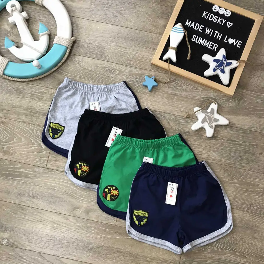 Quần đùi thể thao bé trai viền dây may- Svb6-kidsky-bán sỉ Quần đùi thể thao bé trai viền dây may- Svb6 Quần đùi thể thao bé trai viền dây may- Svb6-