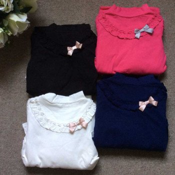 Áo cổ lọ cotton size đại bé gái 