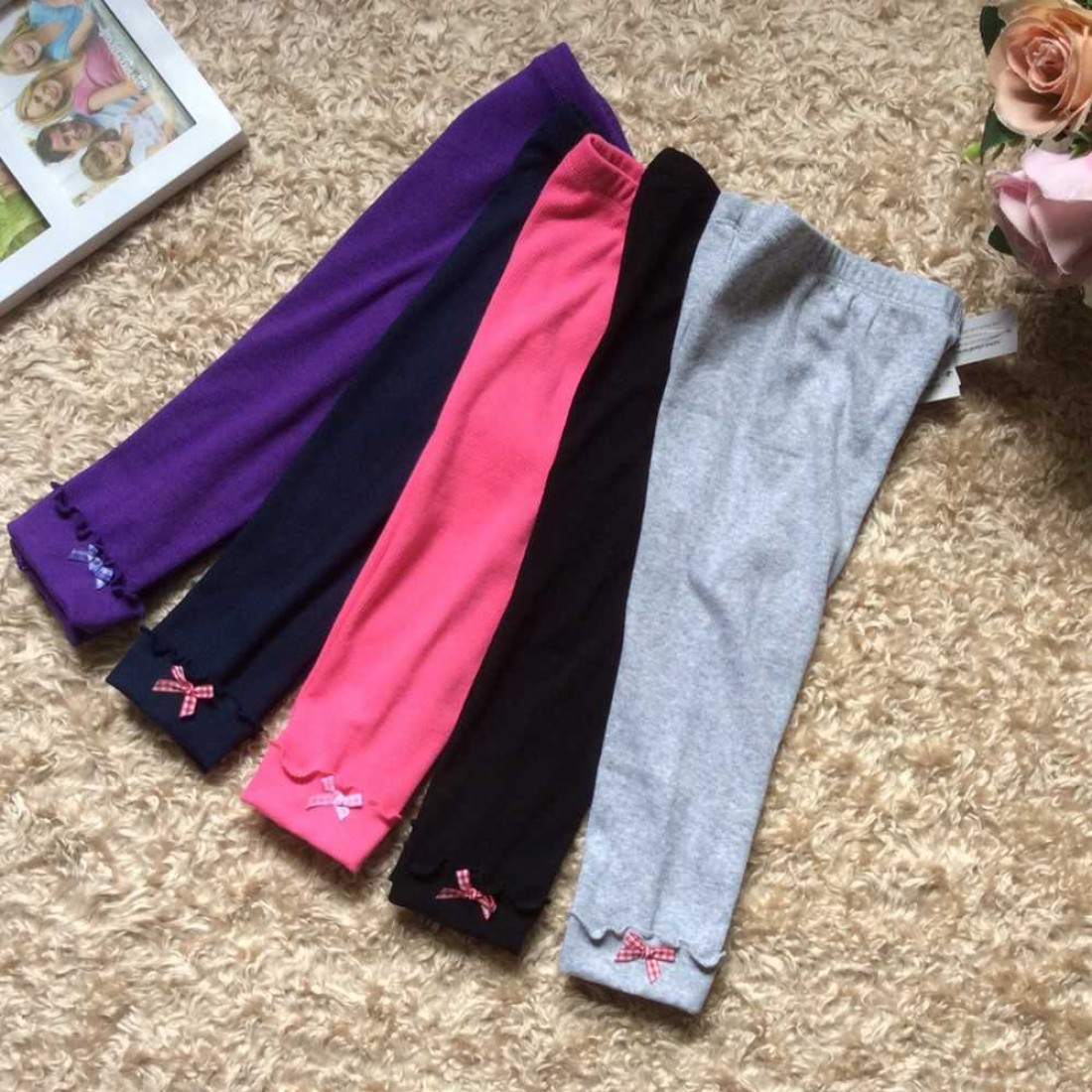 legging len tăm gập gấu size 2-6-