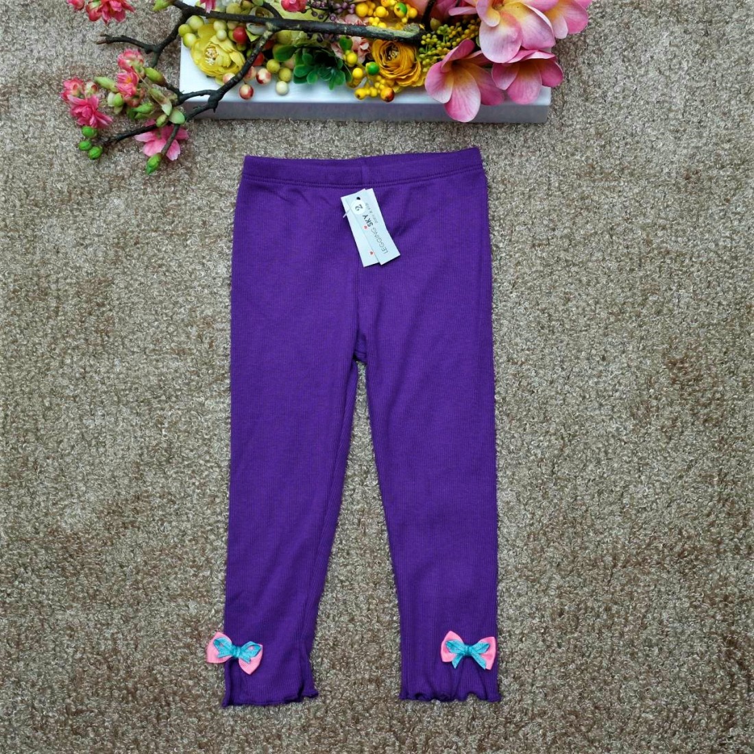 legging len tăm sẻ gấu size 9-12-