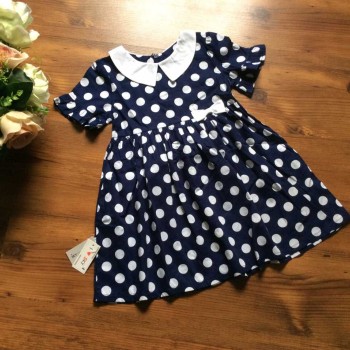 Váy nhỡ chấm bi size 4 -8 chất thô