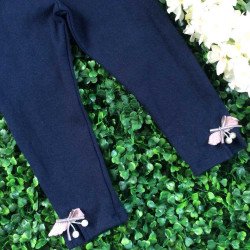 Legging xe gấu thu đông bé gái