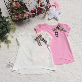 áo cotton vạt lệch nơ vai-A39185