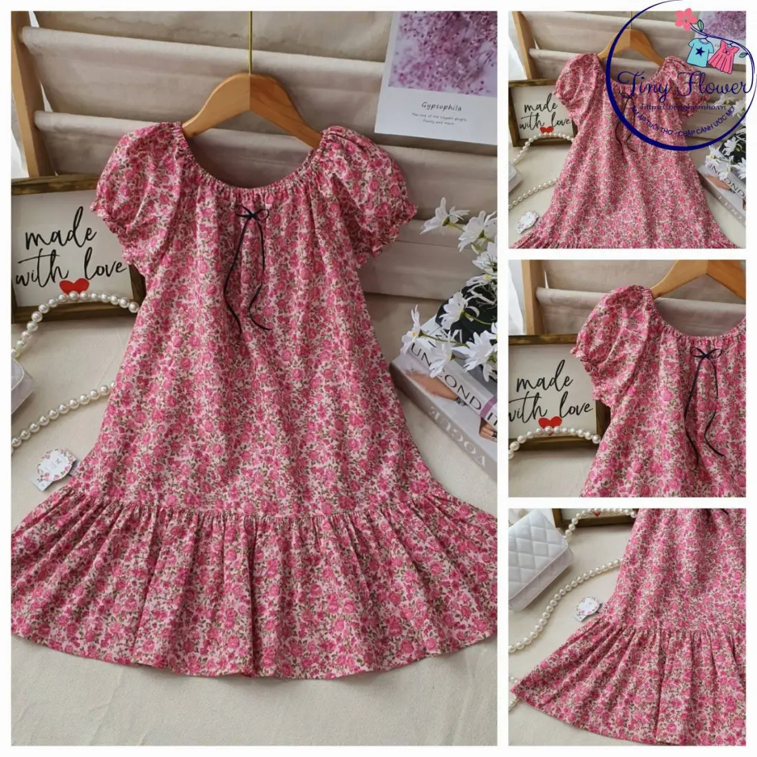Váy hoa nhí cổ chun đuôi cá size 7-10-kidsky-bán sỉ Váy hoa nhí cổ chun đuôi cá size 7-10 Váy hoa nhí cổ chun đuôi cá size 7-10-VÁY XUÂN HÈ BÉ GÁI
