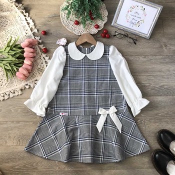 Váy kẻ caro đuôi cá size 6-10