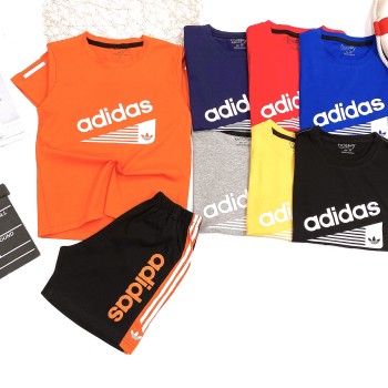 Bộ bé trai cotton in hình adidas 