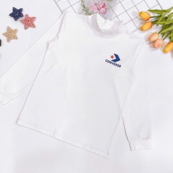 Áo cổ lọ cotton bé trai thêu hình size 11-18